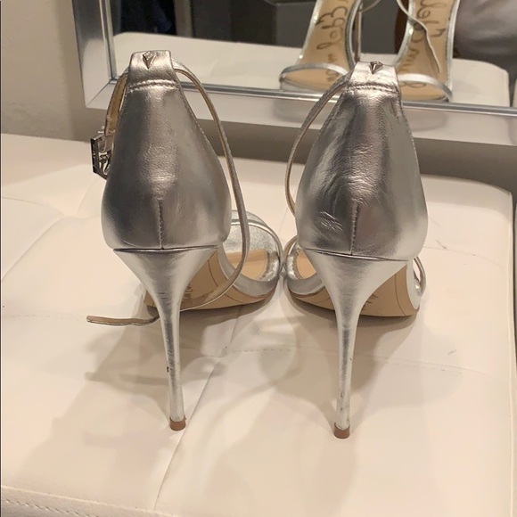 Sam Edelman stilettos - size 8 silver - Picture 3 of 12